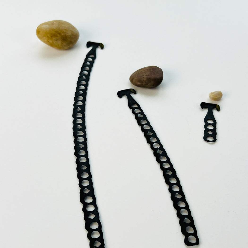 Cut-to-Size Bicycle Tube Bracelet Extender in three lengths | Sustainable Bracelet| Kaden & Kai