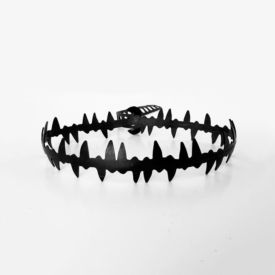 Front view of Fierce Bicycle Tube Choker | Sustainable Fashion Jewelry | Kaden & Kai