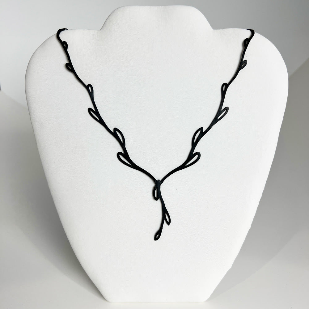 Sweet Ivy V Bicycle Tube Necklace