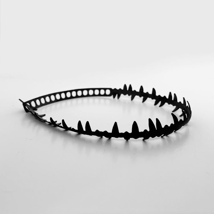 Side View of Fierce Bicycle Tube Choker | Sustainable Fashion Jewelry | Kaden & Kai