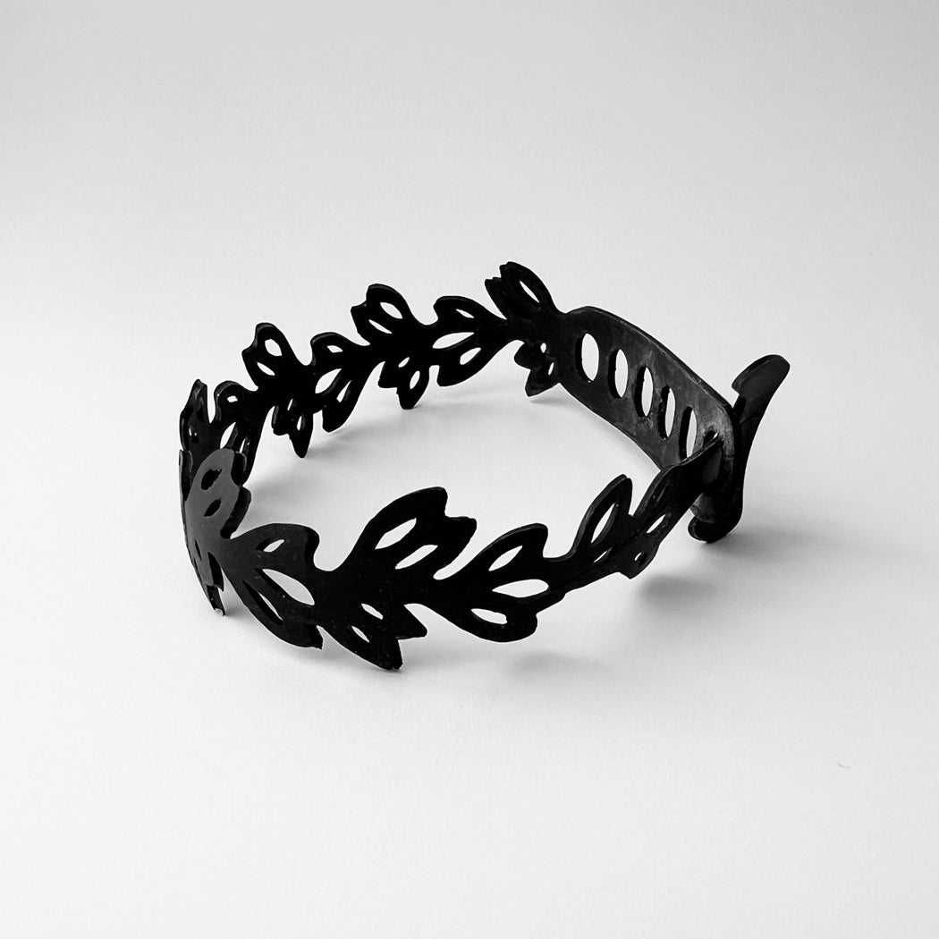 Side View of Isla Bicycle Tube Bracelet | Floral Bracelet | Kaden & Kai
