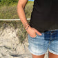 Sweet Ivy Bracelet on woman at beach | Sustainable Fashion Jewelry | Kaden & Kai