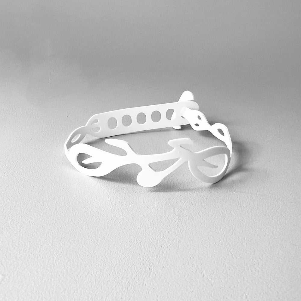 Annemiek Bracelet handcrafted in White Verdasil™, Verdari™ collection — Designed For Motion. Performance jewelry by KADEN & KAI®.