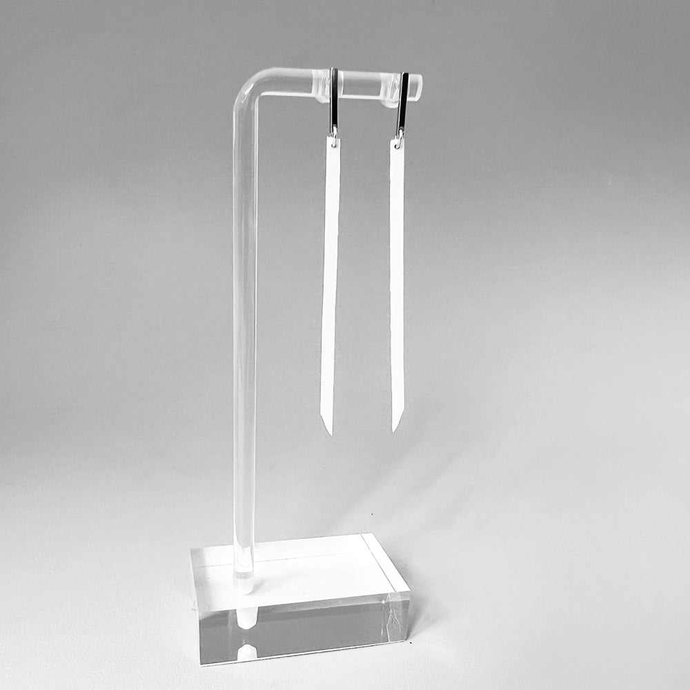 Astra Earrings handcrafted in White Verdasil® | Verdari - Designed for Motion | Sustainable Fashion Jewelry |  KADEN & KAI®