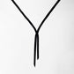 Astra Lariat Necklace handcrafted in Black Verdasil®| Verdari - Designed for Motion | Sustainable Fashion Jewelry |  KADEN & KAI®