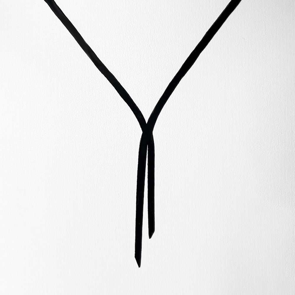 Astra Lariat Necklace handcrafted in Black Verdasil®| Verdari - Designed for Motion | Sustainable Fashion Jewelry |  KADEN & KAI®