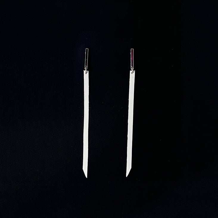 Astra Earrings handcrafted in White Verdasil® | Verdari - Designed for Motion | Sustainable Fashion Jewelry |  KADEN & KAI®