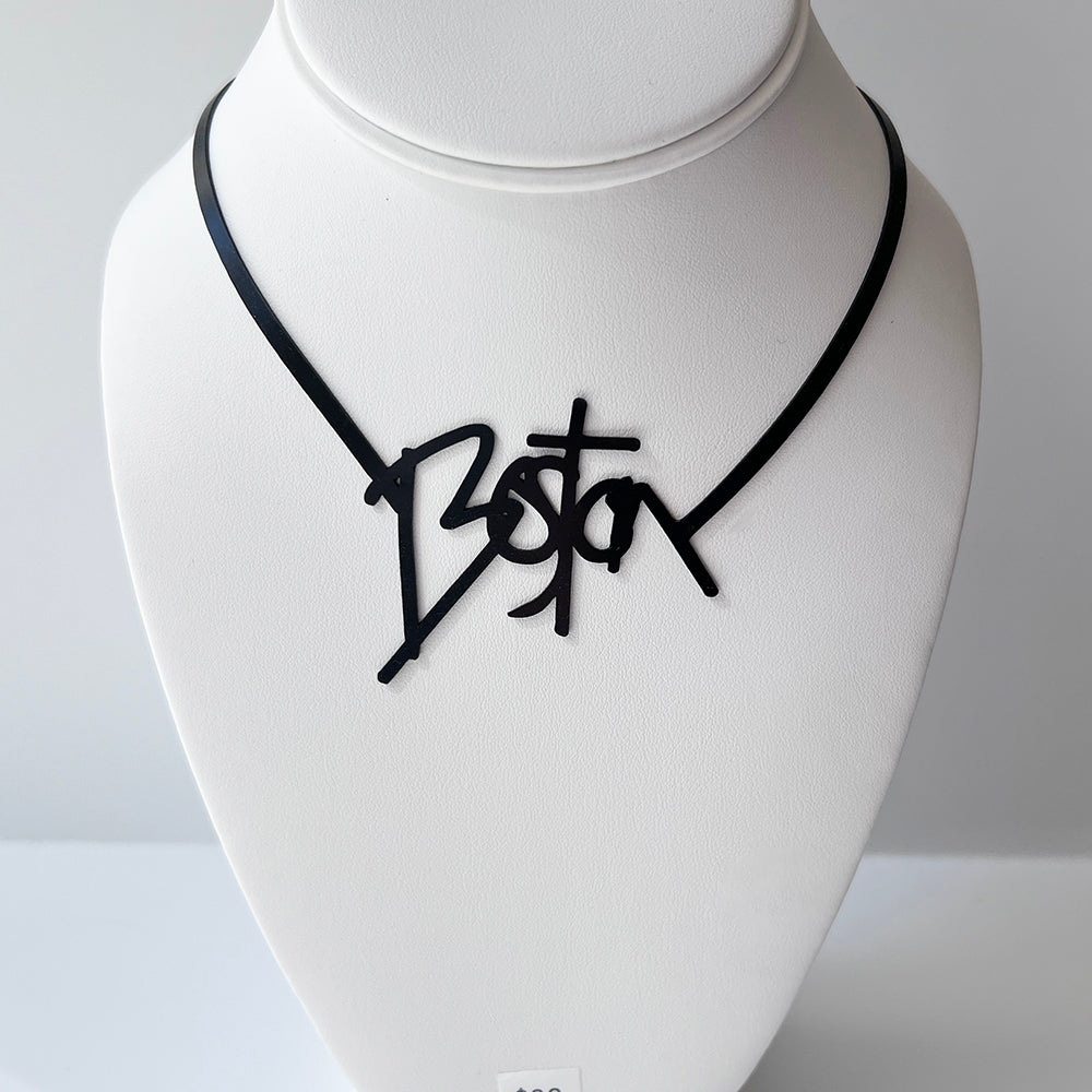 Boston Graffiti Necklace
