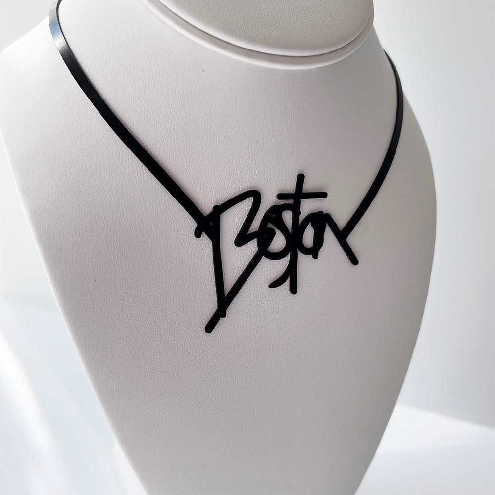 Boston Graffiti Necklace