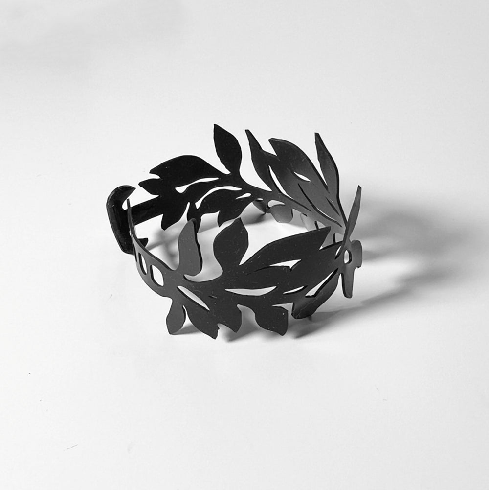 Cascading Vine Bracelet handcrafted in Black Verdasil® | Verdacious - Bold By Design | Sustainable Fashion Jewelry |  KADEN & KAI®