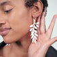 Cascading Vine Earrings handcrafted in White Verdasil® | Verdacious - Bold By Design | Sustainable Fashion Jewelry |  KADEN & KAI®
