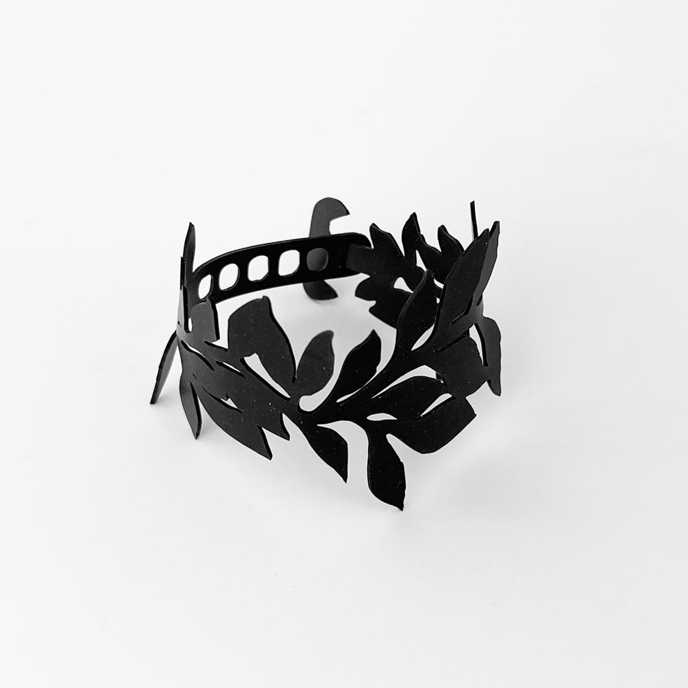 Cascading Vine Bracelet handcrafted in Black Verdasil® | Verdacious - Bold By Design | Sustainable Fashion Jewelry |  KADEN & KAI®