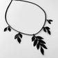 Cascading Vine Charm Necklace handcrafted in Black Verdasil® | Verdacious - Bold By Design | Sustainable Fashion Jewelry |  KADEN & KAI®
