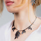 Cascading Vine Charm Necklace handcrafted in Black Verdasil® | Verdacious - Bold By Design | Sustainable Fashion Jewelry |  KADEN & KAI®