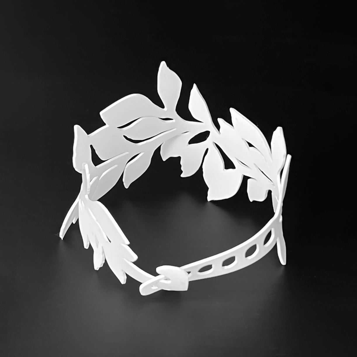 Cascading Vine Bracelet handcrafted in White Verdasil® | Verdacious - Bold By Design | Sustainable Fashion Jewelry |  KADEN & KAI®