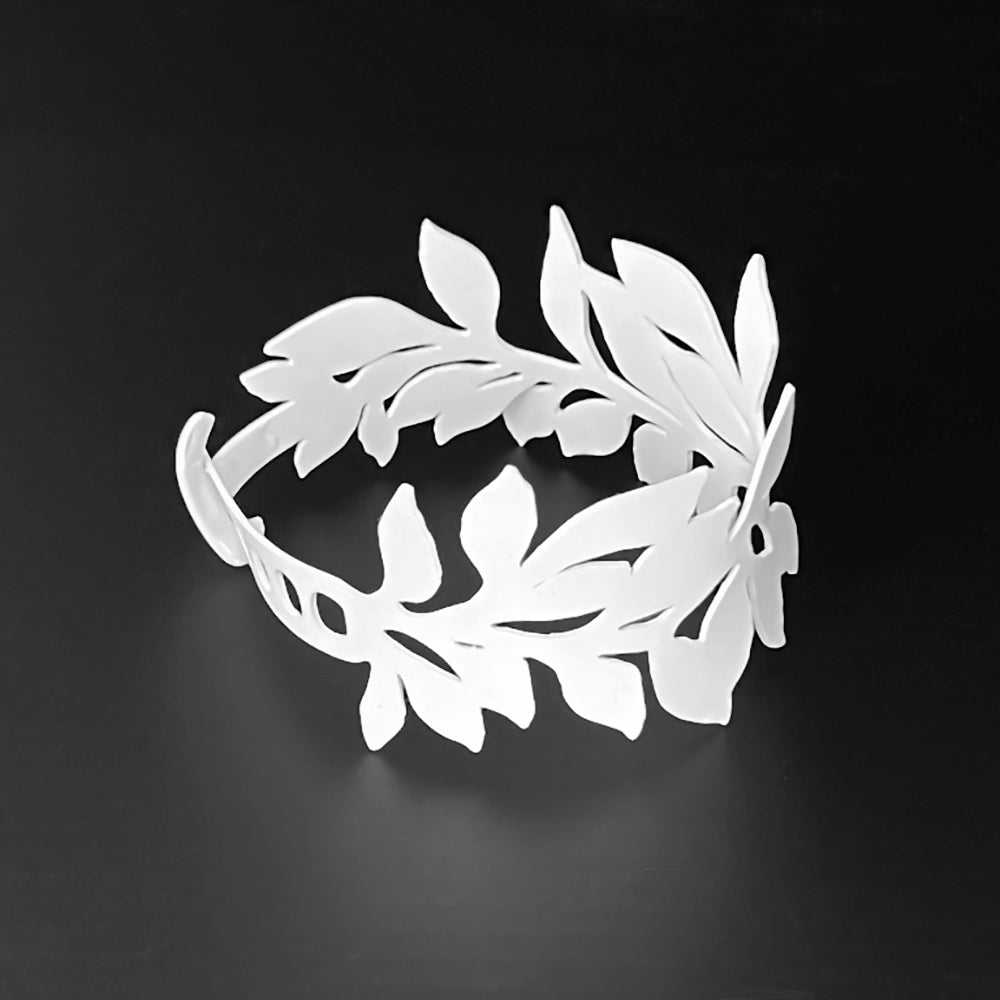 Cascading Vine Bracelet handcrafted in White Verdasil® | Verdacious - Bold By Design | Sustainable Fashion Jewelry |  KADEN & KAI®