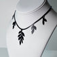 Cascading Vine Charm Necklace handcrafted in Black Verdasil® | Verdari Performance Jewelry |  KADEN & KAI®