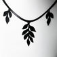 Cascading Vine Charm Necklace handcrafted in Black Verdasil® | Verdari Performance Jewelry |  KADEN & KAI®