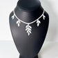 Cascading Vine Charm Necklace handcrafted in White Verdasil® | Verdari Performance Jewelry |  KADEN & KAI®