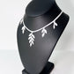 Cascading Vine Charm Necklace handcrafted in White Verdasil® | Verdari Performance Jewelry |  KADEN & KAI®