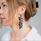 Cascading Vine Bicycle Tube Earrings