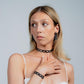 Chain Reaction Choker, Bracelet and Diamond+Chain Earrings handcrafted in Black Verdasil™, Verdalux™ collection — Designs That Elevate. Performance jewelry by KADEN & KAI®.