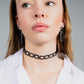 Chain Reaction Choker and Earrings handcrafted in Black Verdasil® | Verdalure - Designs That Elevate | Sustainable Fashion Jewelry |  KADEN & KAI®