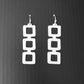 Chain Reaction Earrings handcrafted in White Verdasil® | Verdalure - Designs That Elevate | Performance Jewelry |  KADEN & KAI®