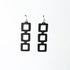 Chain Reaction Earrings handcrafted in Black Verdasil® | Verdalure - Designs That Elevate | Performance Jewelry |  KADEN & KAI®