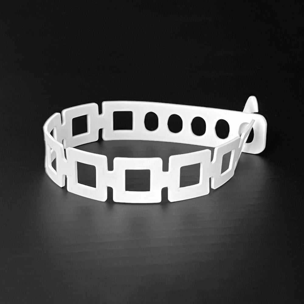 Chain Reaction Bracelet handcrafted in White Verdasil® | Verdalure - Designs That Elevate | Sustainable Fashion Jewelry |  KADEN & KAI®