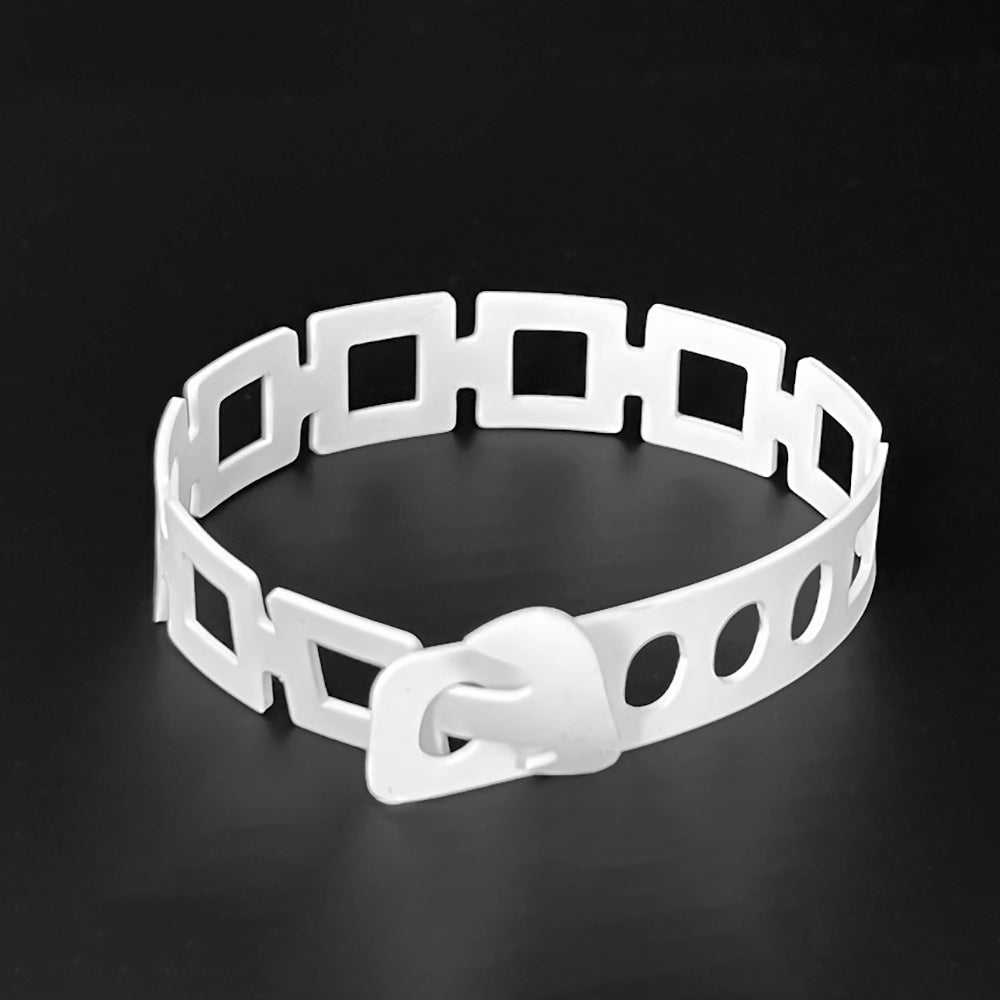 Chain Reaction Bracelet handcrafted in White Verdasil® | Verdalure - Designs That Elevate | Sustainable Fashion Jewelry |  KADEN & KAI®