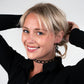 Chain Reaction Choker and Diamond+Chain Earrings handcrafted in Black Verdasil® | Verdari Performance Jewelry |  KADEN & KAI®