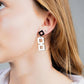 Diamond+Chain Earrings