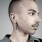 Chevron Bicycle Tube Earrings