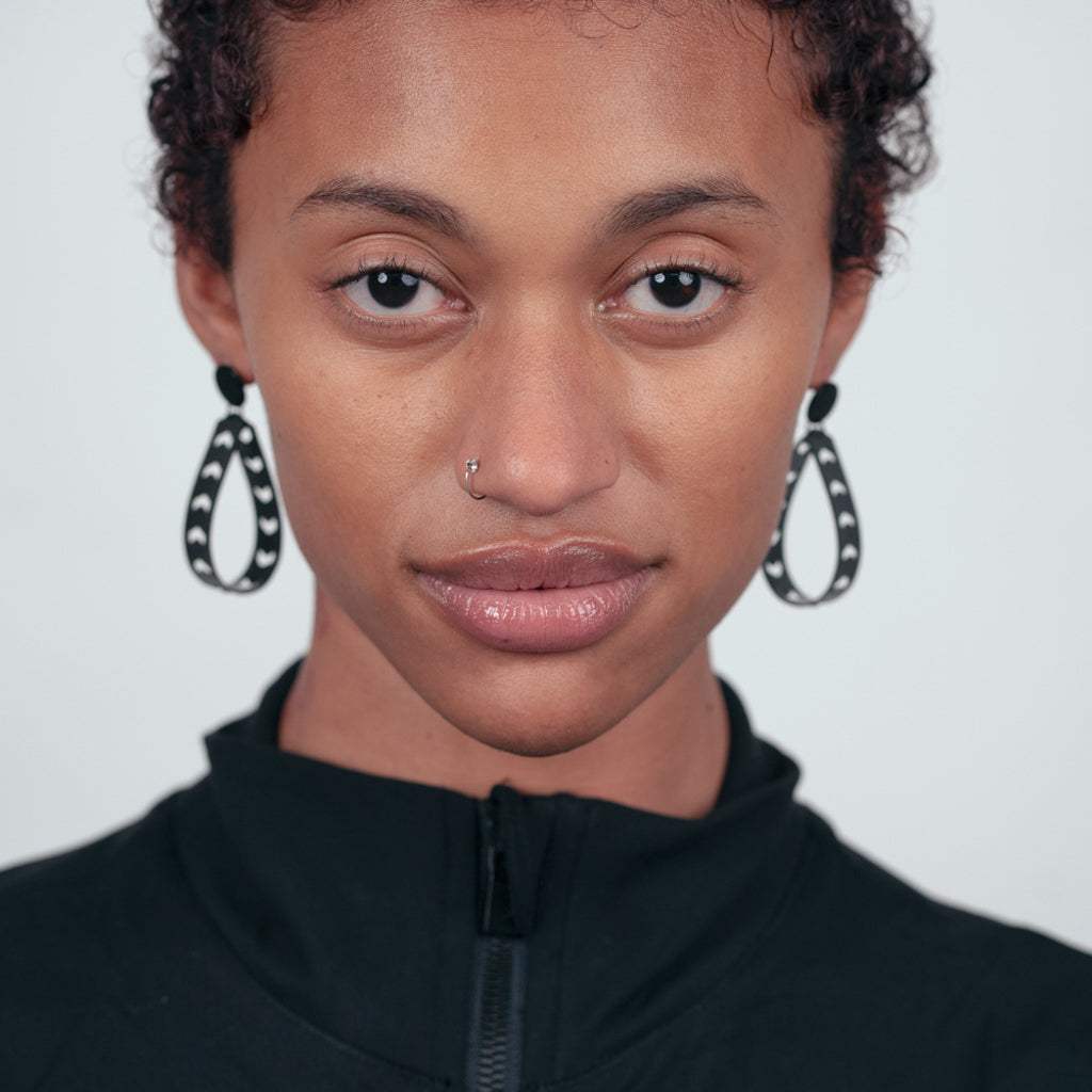 Chevron Hoop Earrings