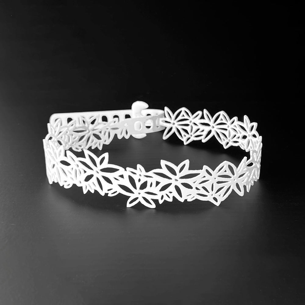 Daisy Choker handcrafted in White Verdasil® | Verdalure - Designs That Elevate | Sustainable Fashion Jewelry |  KADEN & KAI®