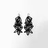 Daisy Earrings handcrafted in Black Verdasil® | Verdalure - Designs That Elevate | Performance Jewelry |  KADEN & KAI®