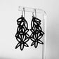 Daisy Earrings handcrafted in Black Verdasil® | Verdalure - Designs That Elevate | Performance Jewelry |  KADEN & KAI®