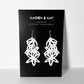 Daisy Earrings handcrafted in White Verdasil® | Verdalure - Designs That Elevate | Performance Jewelry |  KADEN & KAI®
