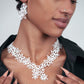 Daisy Necklace and Earrings handcrafted in White Verdasil® | Verdacious - Bold By Design | Performance Jewelry |  KADEN & KAI®