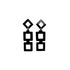 Diamond+Chain Earrings | Black Verdasil® | Verdari Performance Jewelry |  KADEN & KAI®