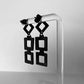 Diamond+Chain Earrings handcrafted in Black Verdasil® | Verdalure - Designs That Elevate | Sustainable Fashion Jewelry |  KADEN & KAI®