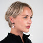 Diamond+Chain Earrings handcrafted in White Verdasil® | Verdari Performance Jewelry |  KADEN & KAI®
