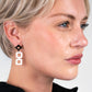 Diamond+Chain Earrings handcrafted in White Verdasil® | Verdari Performance Jewelry |  KADEN & KAI®