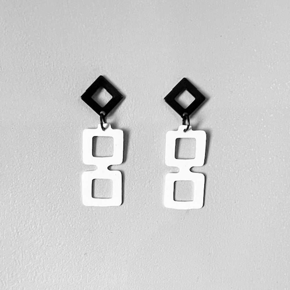 Diamond+Chain Earrings