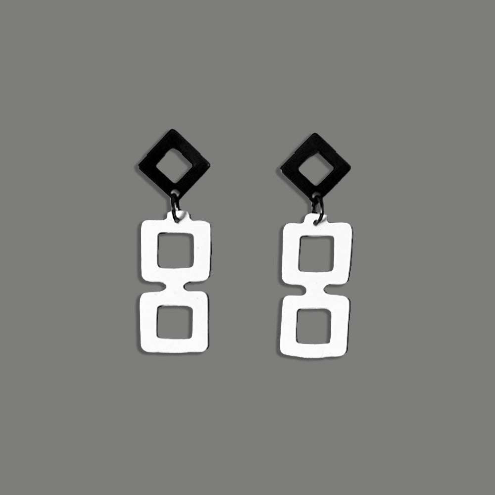 Diamond+Chain Earrings