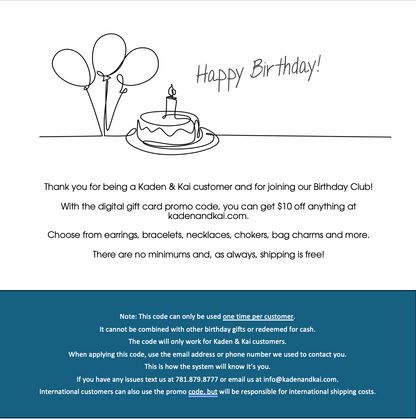 Birthday Club Information | Kaden & Kai