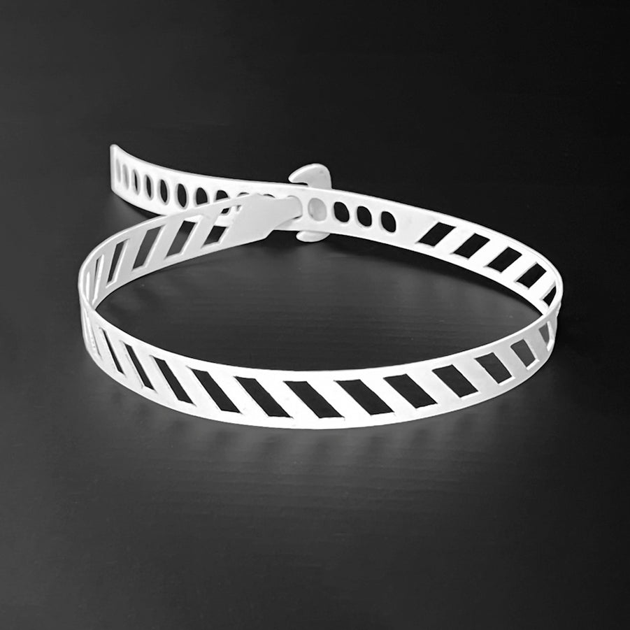 Diver Down Choker handcrafted in White Verdasil® | Verdari - Designed for Motion | Performance Jewelry |  KADEN & KAI®