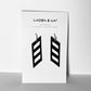Diver Down Earrings handcrafted in Black Verdasil® | Verdari - Designed for Motion | Performance Jewelry |  KADEN & KAI®