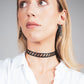 Diver Down Choker and Earrings handcrafted in Black Verdasil® | Verdari - Designed for Motion | Performance Jewelry |  KADEN & KAI®